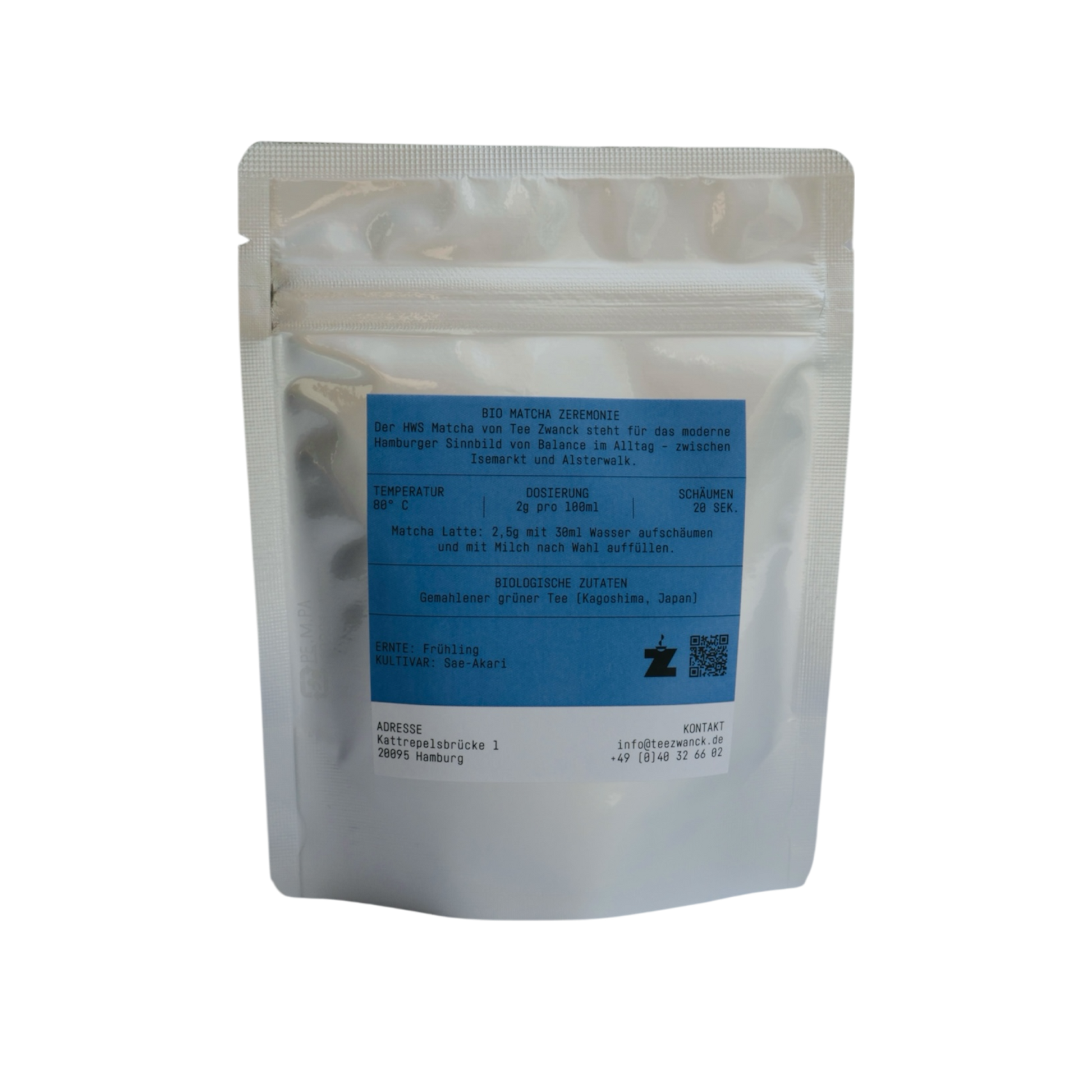Hamburgwerbersupport BIO Matcha Zeremonie - Tee Zwanck
